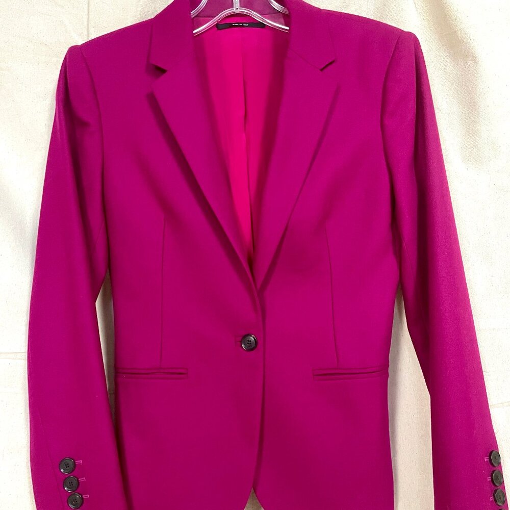 Authentic GUCCI Jacket Blazer Sport Coat Bright Fuschia Pink Lightweight Wool